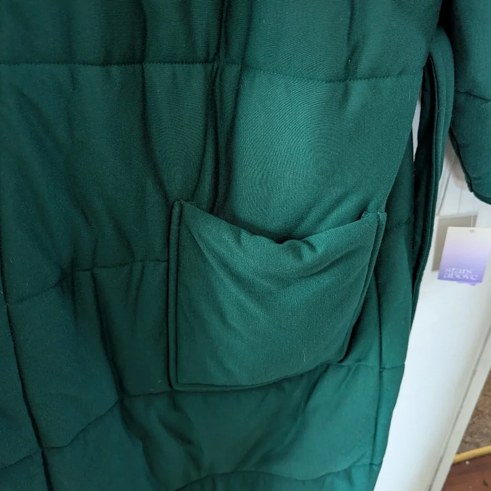 stars above quilted green robe nwt xl/xxl - Picture 4 of 9
